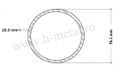 Teava trasa zincata 76.1x10.3 mm 1